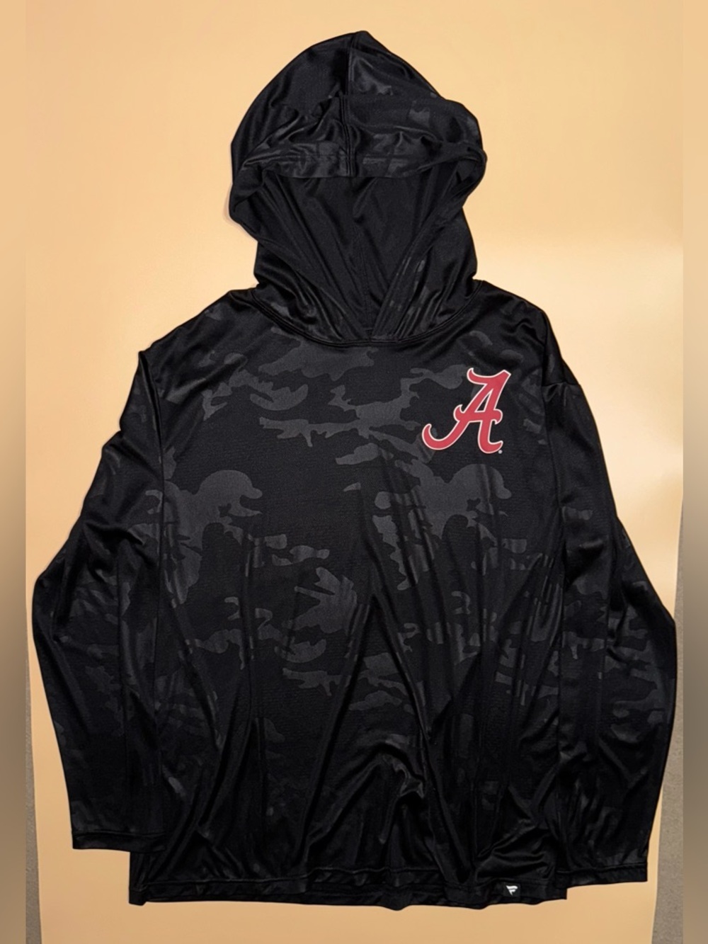 Alabama Crimson Tide Hoodie Black Camo Long Sleeve Performance Hooded Shirt 2XL